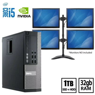DELL TRADING COMPUTER NVIDIA 4k 4M 32GB RAM 1TB SSD+HDD W11 PRO CLEARANCE SALE - Image 1 of 4