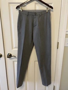 Men’s Haggar Premium  29 x 32 Iron-Free gray dress pants slim straight fit - Picture 1 of 8