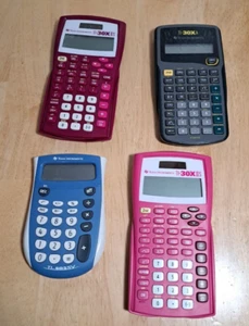 4 Texas Instruments 2 TI-30X IIS Solar Scientific, TI-30XA, TI-503SV Calculator - Picture 1 of 16