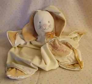 Baby Ganz My Little Bunny Blanket Cream Beige Lovey Stuffed Animal Plush HE8627 - Picture 1 of 11
