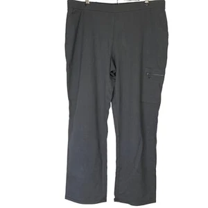 A547223 Susan Graver Supreme Strickhose gerades Bein mit Reißverschluss Tasche schlank grau XL - Bild 1 von 6