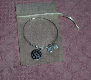 Alex And Ani Furever Friends Bracelet Pet Lover Silver Jewelry Bangle Bracelet - Picture 1 of 5