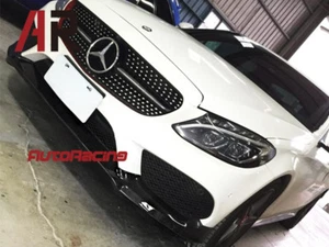 CS Type Carbon Fiber Front Lip For 2015+ W205 C250 C43 Coupe AMG Sports Only - Foto 1 di 2