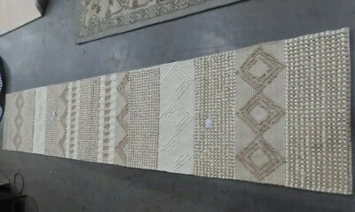 Alfombra BEIGE/MARFIL 2'-3" X 12' Roscas Sueltas, Precio Reducido 1172619785 NAT102B-212 Foto 1 de 4