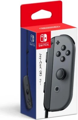 Nintendo genuine Joy-Con (R) Gray with Joy-Con Strap Black HAC-A-JRGAA NEW - Image 1 of 2
