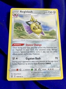 Aegislash | MINT | Battle Styles 108/163 | Rare | Pokemon - Picture 1 of 1