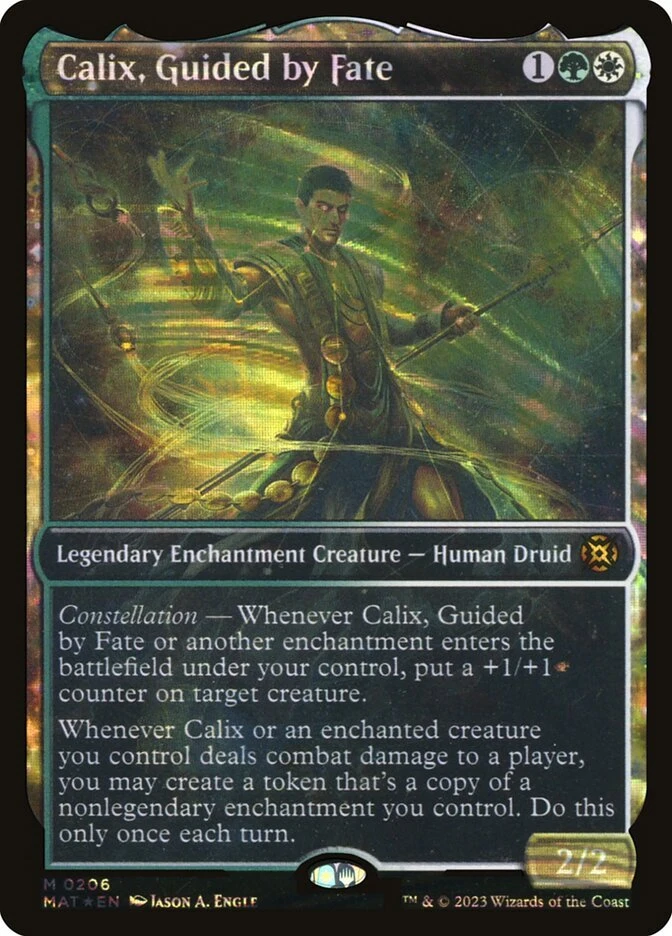 [MTG] Calix, Guided by Fate (Halo Foil) (Showcase) (0206) (MAT) NM - Image 1 of 1