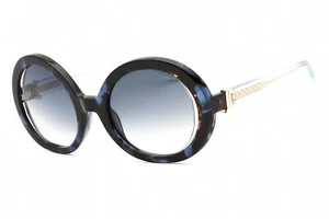 JUST CAVALLI SJC028 09SW Sonnenbrille Transparent Blau Havanna Gestell Grau Farbverlauf - Bild 1 von 4