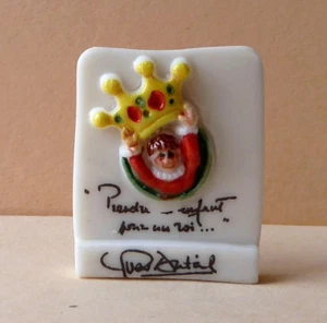 Fève pub perso - Unicef 1996 - "Prendre un Enfant pour un Roi" / Yves Duteuil - Picture 1 of 1