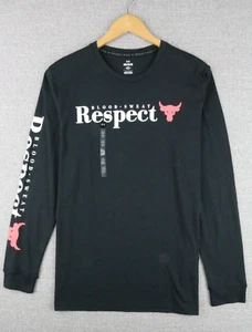 Under Armour Project Rock Respect Long Sleeve Tee Sz M Black Respect Graphic - Picture 1 of 17
