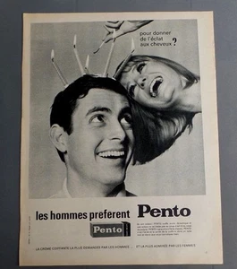 PUB PUBLICITE ANCIENNE ADVERT CLIPPING 310817 / CREME COIFFANTE PENTO LES HOMMES - Imagen 1 de 1