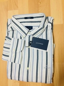 NUEVO GUANTE Para Hombre INFORMAL Camisa a Rayas Mangas Largas MULTICOLOR L-XL-XXL PRECIO DE VENTA SUGERIDO POR EL FABRICANTE £130  - Imagen 1 de 7