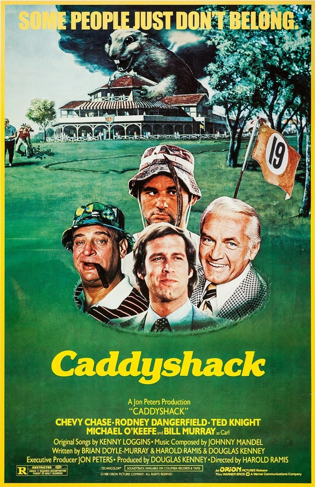 Caddyshack movie poster (a) - 11 x 17 - Chevy Chase, Bill Murray