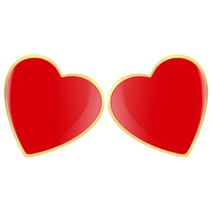 2 Pezzi Spille Love Spille da Bavero a Forma di Cuore per Donna - Foto 1 di 12