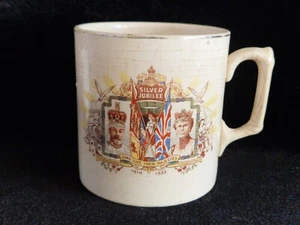 Large HM King George V and HM Queen Mary Silver Jubilee Cup (1910-1935) - Picture 1 of 6