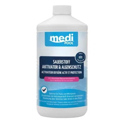 Sauerstoff Aktivator und Algenschutz 1 L mediPOOL