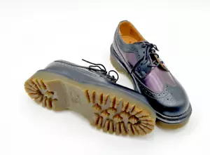 DOC MARTENS 3989/34 BEX BROGUE OXFORDS ENGLAND US SIZE 5 PURPLE & BLACK - Picture 1 of 8