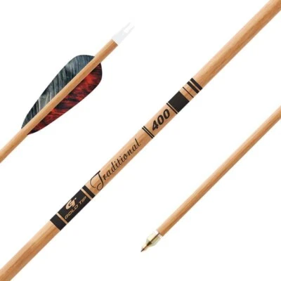 Gold Tip Traditional Arrows 600 4 in. Feathers - 6/Pack - Image 1 of 2