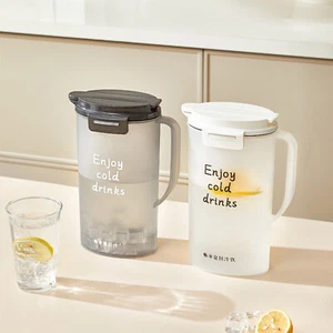 1Pcs Tea Pitchers Kitchen Juice Pot Heat-resistant Cold Water Bottle Kettle 2L - Foto 1 di 9