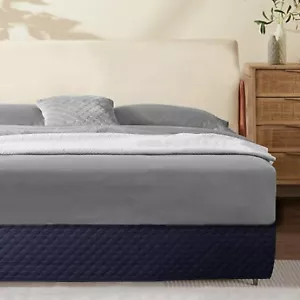 Quilted Bed Skirt for King Beds - Wrap Around Bed Skirt Easy with 16 Inch Tai... - Picture 1 of 7