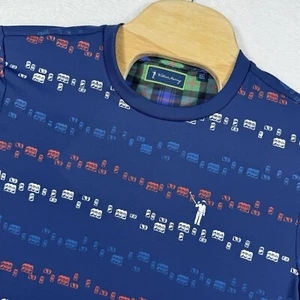 NEU William Murray Poloshirt Herren S blau Suds & Stripes Classic Golf - Bild 1 von 10