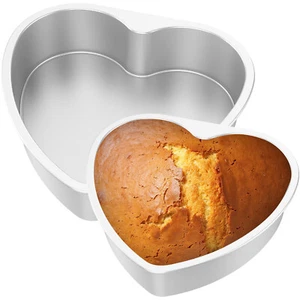 2Pcs Heart Shape Cake Pan Set 6 Inch 8 Inch Love Shape Cake Mold US≡ - Picture 1 of 11