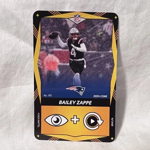 2024 Uno Elite NFL Base #192 Bailey Zappe New England Patriots Card Yellow - Bild 1 von 2