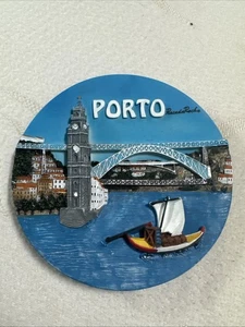 Portugal - Porto Praia Da Rocha Decorative Plate 15cm 3D Hangable - Picture 1 of 3