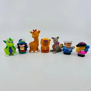 Fisher Price Y2k Early 2000's Little People Set Of 7 Animals/Mini People Figure - Picture 1 of 6