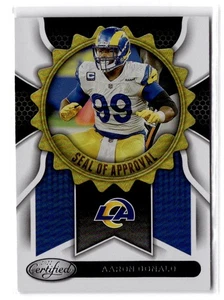 2022 Panini Certified Aaron Donald #SA-18 Seal of Approval Los Angeles Rams - Picture 1 of 2
