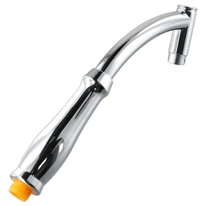 Shower Head Extension Extra Pipe Bath Rain Shower Angled Shower Arm Kit Chrome - Picture 1 of 24