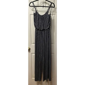 Kaileigh Woman's Geometric Jumper Navy Blue Size Medium - Picture 1 of 5