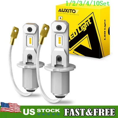 LED Fog/Driving Light H3 Bulbs Bright Yellow 4000LM Bright Replacement 1~10Set - Image 1 of 4