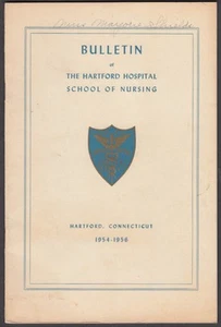 Bollettino Scuola Infermieristica Hartford Hospital 1954-1956 CT - Foto 1 di 1