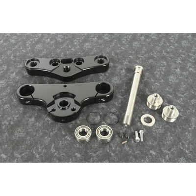 Hawg Halters Inc. Black 49mm 6 Degree Rake Triple Tree Kit - 49WGAR6-ST18 - Image 1 of 2