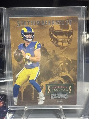 2023 Panini Contenders - Rookie Stallions Stetson Bennett #4 (RC) - Image 1 of 2
