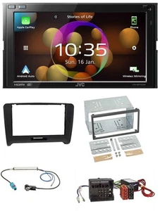 JVC DAB MP3 2DIN Bluetooth USB Autoradio für Audi TT 06-14 Aktivsystem Quadlock - Bild 1 von 11