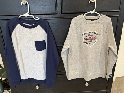 NWT LOT OF 2 JANIE AND JACK SWEATSHIRTS SIZE 10 Motor Theme - Image 1 of 4