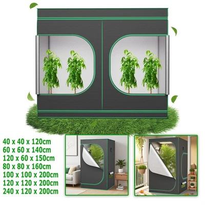 Growzelt Pflanzenzucht Zuchtzelt Box Darkroom für Gewächshaus Indoor Grow Tent - Bild 1 von 4