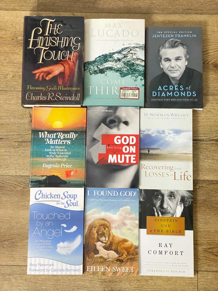 Lot of 9 Christian Daily Devotional Hardbacks Bible Study Books Prayers Gifts — 第 1/4 张图片