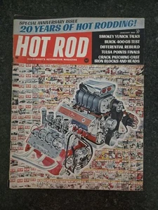 Hot Rod Magazine 1968 January, 20 Years of Hot Rodding Anniversary issue Gd+ - Imagen 1 de 4