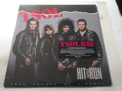 T.S.O.L. – Hit And Run SEALED Original Enigma ST-73263 LP Record 1987 HAIR METAL - Image 1 of 3