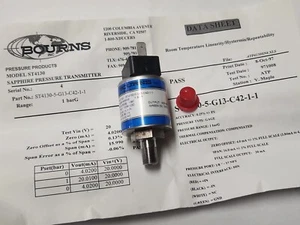 Bourns Sapphire Pressure Transmitter ST4130-5-g13-c42-1-1 NOS 1 BARg 1 qty - Picture 1 of 9