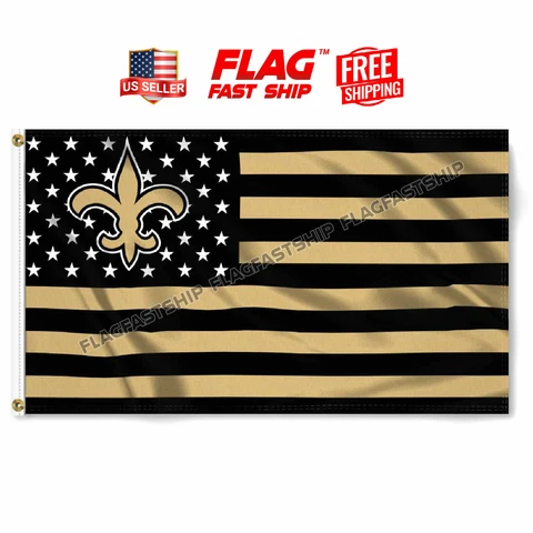 New Orleans Saints Flag 3X5 Banner Logo NFL American Football FAST FREE Shipping Cover