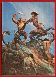 FRANK FRAZETTA - Karte #69 - UNBEZWINGBAR - Comic Bilder 1991 - Bild 1 von 2