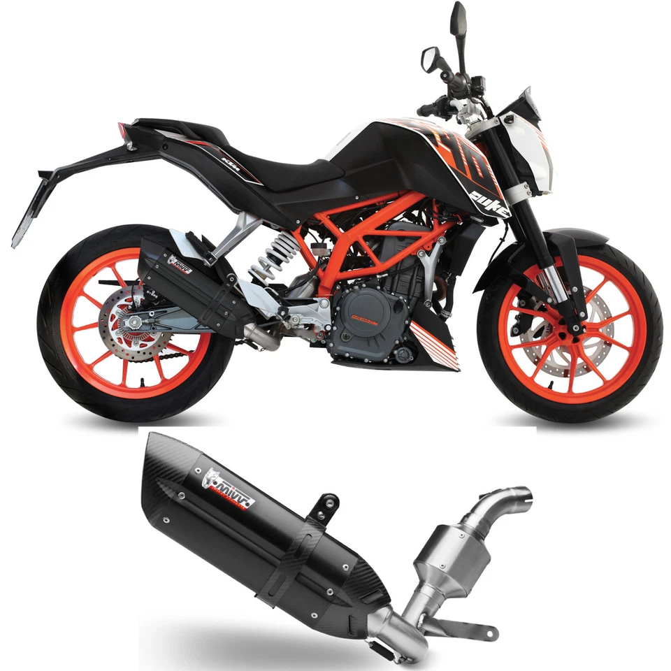 Sistema de escape completo Mivv Ktm 390 Duke 2016 16 silenciador Suono negro motocicleta Foto 1 de 1
