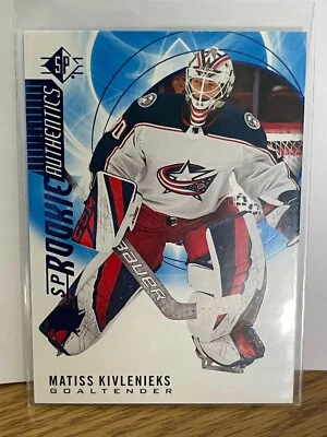 2020-21 Upper Deck SP Rookie Authentics Blue Matiss Kivlenieks #102 - Image 1 of 2