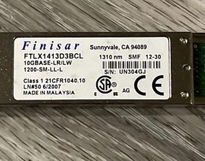 FTLX1413D3BCL FINISAR 1200-SL-LL-L 10GBASE-LR/LW 1310nm SMF T 80xAvail  #M37-10 - Picture 1 of 3