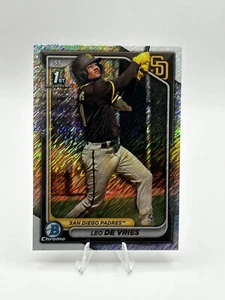 2024 Bowman Chrome Leo De Vries Shimmer Refractor 1st Bowman #BCP-179 - Bild 1 von 2