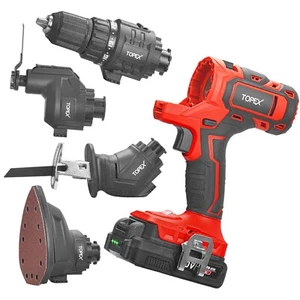 TOPEX 20V 4IN1 Multi-Tool Combo Kit Cordless Drill Sander Saw Oscillating Tool - Picture 1 of 13